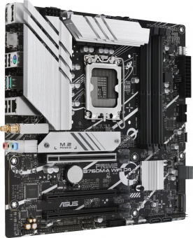 Материнская плата Asus PRIME B760M-A WIFI D4 Soc-1700 Intel B760 4xDDR4 mATX AC`97 8ch(7.1) GbLAN RAID+HDMI+DP от магазина РЭССИ