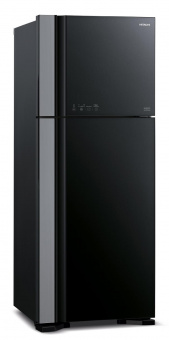 Холодильник Hitachi R-VG540PUC7 GBK 2-хкамерн. черное стекло (двухкамерный) от магазина РЭССИ