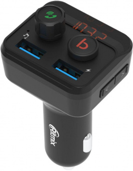 Автомобильный FM-модулятор Ritmix FMT-B100 черный MicroSD BT USB (80000554) от магазина РЭССИ
