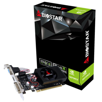 Видеокарта Biostar PCI-E GT730-2GB D3 LP (GF108) NVIDIA GeForce GT 730 2Gb 128bit GDDR3 700/1333 DVIx1 HDMIx1 CRTx1 HDCP Ret low profile от магазина РЭССИ