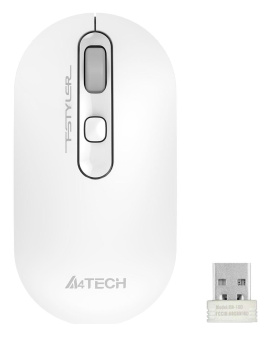Мышь A4Tech Fstyler FG20 белый оптическая (2000dpi) беспроводная USB для ноутбука (4but) от магазина РЭССИ