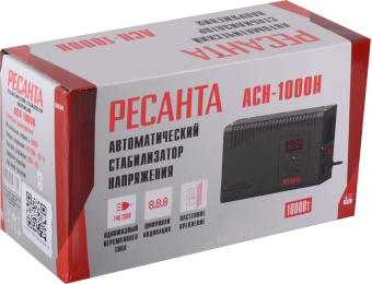 Стабилизатор напряжения Ресанта АСН-1000 Н однофазный серый (63/6/64) от магазина РЭССИ