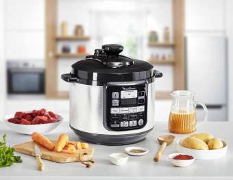 Мультиварка-скороварка Moulinex CE620D32 5л 1000Вт серебристый/черный от магазина РЭССИ