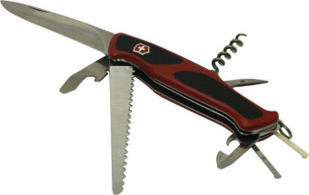 Нож Victorinox RangerGrip 55 130 мм 12 функций красный 0.9563.C от магазина РЭССИ