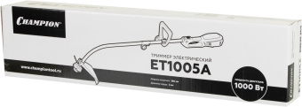 Триммер электрический Champion ET1005A 1000Вт разбор.штан. реж.эл.:леска от магазина РЭССИ