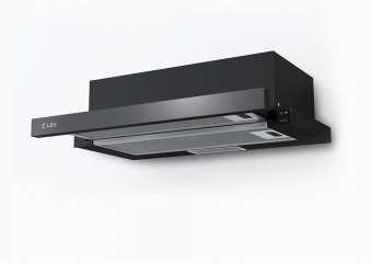 Вытяжка встраиваемая Lex Hubble G 600 черный/стекло черное управление: кнопочное (1 мотор) от магазина РЭССИ