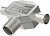 Адаптер антенный Hama H-205236 Coax (f)/2xCoax (f) серебристый (00205236) от магазина РЭССИ