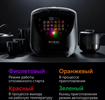 Мультиварка Red Solution RMC-88 5л 860Вт черный от магазина РЭССИ