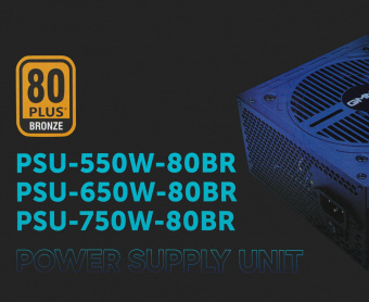Блок питания GMNG ATX 750W PSU-750W-80BR 80+ bronze (24+4+4pin) APFC 120mm fan 6xSATA RTL от магазина РЭССИ