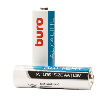Батарея Buro Alkaline LR6 AA (10шт) коробка от магазина РЭССИ