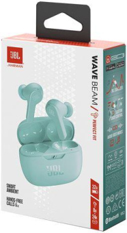Гарнитура внутриканальные JBL Wave Beam мятный беспроводные bluetooth в ушной раковине (JBLWBEAMMIT) от магазина РЭССИ