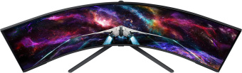 Монитор Samsung 57" Odyssey Neo G9 S57CG952NI черный VA LED 32:9 HDMI полуматовая HAS Piv 420cd 178гр/178гр 7680x2160 240Hz FreeSync Premium Pro DP Dual UHD USB 19кг от магазина РЭССИ