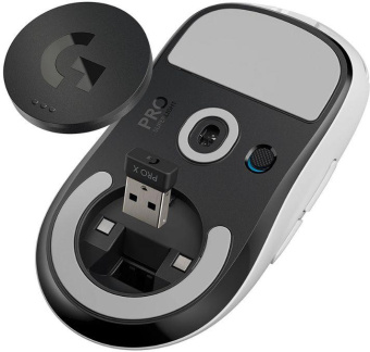 Мышь Logitech G PRO X SUPERLIGHT белый оптическая (25600dpi) беспроводная USB (4but) от магазина РЭССИ