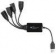 Разветвитель USB 2.0 Buro BU-HUB4-0.3-U2.0-Splitter 4порт. черный от магазина РЭССИ