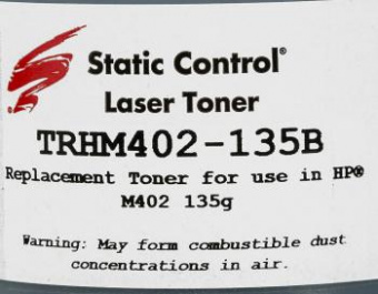 Тонер Static Control TRHM402-135B черный флакон 135гр. для принтера HP LJ M402/M426 от магазина РЭССИ