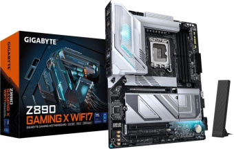 Материнская плата Gigabyte Z890 GAMING X WIFI7 Soc-1851 Intel Z890 4xDDR5 ATX AC`97 8ch(7.1) 2.5Gg RAID+DP от магазина РЭССИ