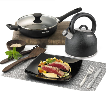 Чайник металлический Rondell Infinity RDS-424 2.7л. черный от магазина РЭССИ