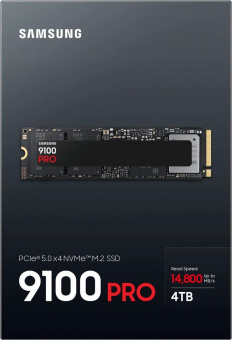 Накопитель SSD Samsung PCIe 5.0 x4 4TB MZ-VAP4T0BW 9100 PRO M.2 2280 от магазина РЭССИ