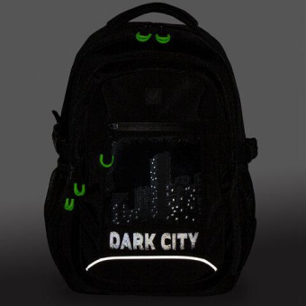 Универсальный рюкзак BRAUBERG CONTENT 2 отделения светоотр. принт Dark city 47x33x18см 270763 от магазина РЭССИ