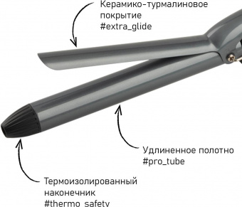 Щипцы Scarlett SC-HS60011 40Вт макс.темп.:190С покрытие:керамико-турмалиновое черный от магазина РЭССИ