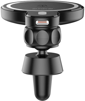 Держатель Deppa MagCharge QI магнитный беспров.з/у. черный для смартфонов (5533) от магазина РЭССИ