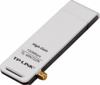 Сетевой адаптер WiFi TP-Link TL-WN722N N150 USB 2.0 (ант.внеш.съем) 1ант. от магазина РЭССИ