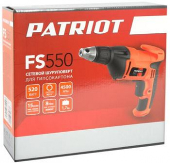 Дрель-шуруповерт Patriot FS 550 520Вт патрон:держатель бит 1/4" (120301409) от магазина РЭССИ