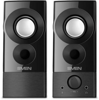 Колонки Sven 357 2.0 черный 6Вт портативные от магазина РЭССИ