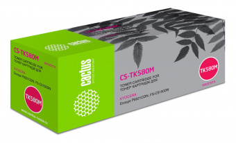 Картридж лазерный Cactus CS-TK580M TK-580M пурпурный (2800стр.) для Kyocera FS-C5150DN/P6021 Ecosys от магазина РЭССИ