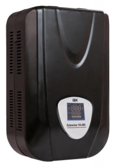 Стабилизатор напряжения IEK Extensive 10кВА однофазный черный (IVS28-1-10000) от магазина РЭССИ