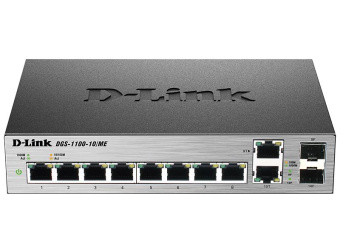 Коммутатор D-Link DGS-1100-10/ME/A2A 8G 2GBIC управляемый от магазина РЭССИ