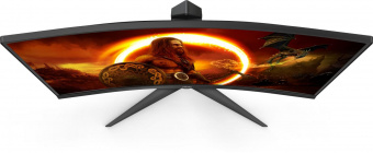 Монитор AOC 27" Gaming CQ27G2U черный/красный VA LED 1ms 16:9 HDMI M/M матовая HAS Piv 300cd 178гр/178гр 2560x1440 144Hz FreeSync Premium VGA DP 2K USB 5.96кг от магазина РЭССИ