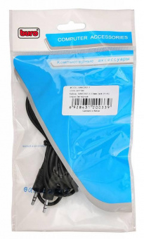 Кабель соединительный аудио Buro BAAC002-3 Jack 3.5 (m)/Jack 3.5 (m) 3м. черный от магазина РЭССИ