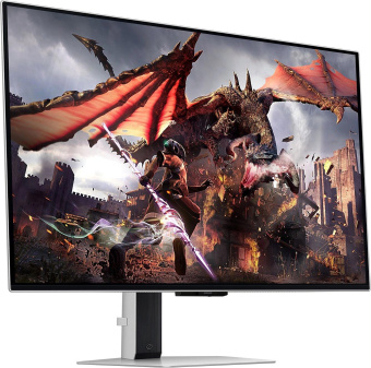 Монитор Samsung 32" Odyssey OLED G8 LS32DG800SIXCI серебристый OLED LED 16:9 HDMI M/M TV матовая HAS Piv 250cd 178гр/178гр 3840x2160 240Hz FreeSync Premium Pro DP 4K USB 8.4кг от магазина РЭССИ