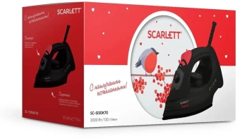 Утюг Scarlett With Love SC-SI30K70 2000Вт черный/красный от магазина РЭССИ