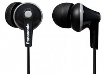 Наушники вкладыши Panasonic RP-HJE125E 1.1м черный проводные в ушной раковине (RP-HJE125E-K) от магазина РЭССИ