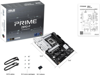 Материнская плата Asus PRIME Z890-P Soc-1851 Intel Z890 4xDDR5 ATX AC`97 8ch(7.1) 2.5Gg RAID+HDMI+DP от магазина РЭССИ