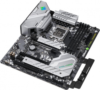 Материнская плата Asrock Z690 STEEL LEGEND Soc-1700 Intel Z690 4xDDR4 ATX AC`97 8ch(7.1) 2.5Gg RAID+HDMI+DP от магазина РЭССИ