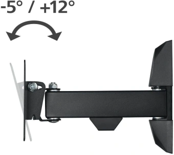 Кронштейн для телевизора Hama 00220820 черный 10"-26" макс.15кг настенный поворот и наклон от магазина РЭССИ