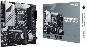 Материнская плата Asus PRIME Z790M-PLUS D4 Soc-1700 Intel Z790 4xDDR4 mATX AC`97 8ch(7.1) GbLAN RAID+HDMI+DP от магазина РЭССИ
