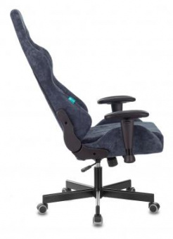 Кресло игровое Zombie VIKING KNIGHT Fabric синий Light-27 с подголов. крестов. металл от магазина РЭССИ