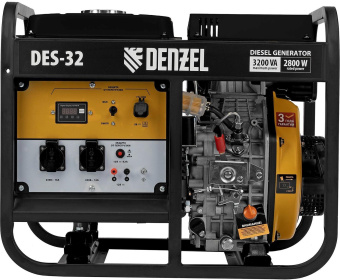 Генератор Denzel DES-32 3.2кВт от магазина РЭССИ