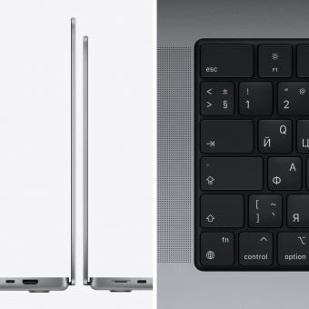 Ноутбук Apple MacBook Pro A2442 M1 Pro 8 core 16Gb SSD512Gb/14 core GPU 14.2" Retina XDR (3024x1964) Mac OS grey space WiFi BT Cam (MKGP3ZE/A) от магазина РЭССИ