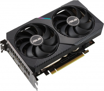 Видеокарта Asus PCI-E 4.0 DUAL-RTX3050-O8G NVIDIA GeForce RTX 3050 8192Mb 128 GDDR6 1822/14000 HDMIx1 DPx3 HDCP Ret от магазина РЭССИ