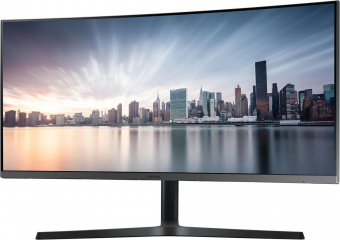 Монитор Samsung 34" Curved C34H890WGR серебристый VA LED 21:9 HDMI матовая HAS Pivot 300cd 178гр/178гр 3440x1440 DisplayPort Ultra HD 2K (1440p) USB 7.9кг от магазина РЭССИ