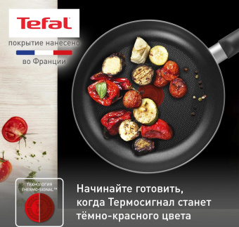 Сковорода Tefal Easy Plus Э 04237124 круглая 24см ручка несъемная (без крышки) черный (9100054095) от магазина РЭССИ