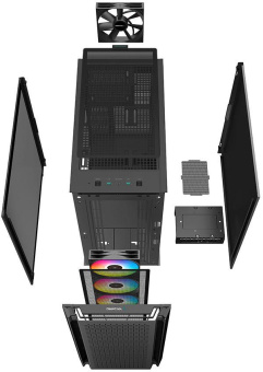 Корпус Deepcool CG560 черный без БП ATX 2x120mm 1x140mm 2xUSB3.0 audio bott PSU от магазина РЭССИ