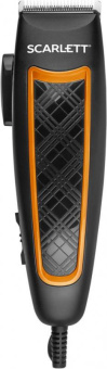Машинка для стрижки Scarlett SC-HC63C18 черный/оранжевый 15Вт (насадок в компл:4шт) от магазина РЭССИ