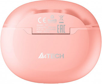 Гарнитура вкладыши A4Tech 2Drumtek B27 TWS розовый/белый беспроводные bluetooth в ушной раковине (B27 BABY PINK) от магазина РЭССИ
