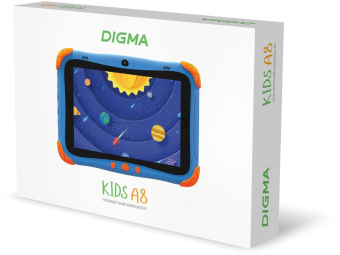 Планшет Digma Kids A8 SC9863A (1.6) 8C RAM2Gb ROM32Gb 8" IPS 1280x800 4G 1Sim Android 11.0 Go синий 2Mpix 0.3Mpix BT WiFi microSD 512Gb 3000mAh от магазина РЭССИ